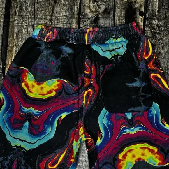 Fresh Prints of Bel Air Psychedelic Swirl Jogger Pants Multi Color Mens Small - Picture 6 of 6
